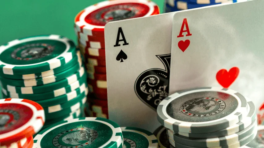 Suasana permainan meja kasino SPIN89